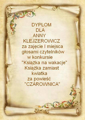 Córka czarownicy - dyplom 1