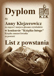 List z powstania - dyplom